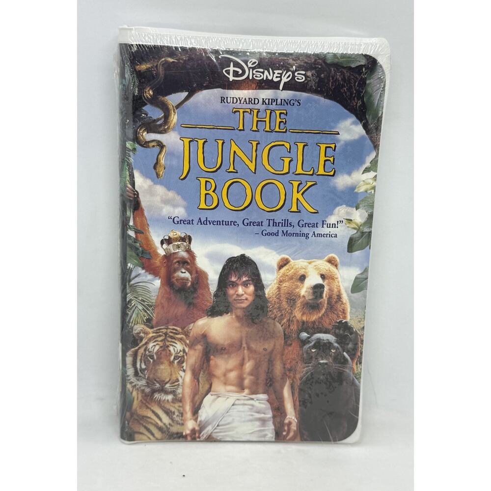 The Jungle Book Animated 1994 Movie Walt Disney Home Video VHS 1994 Family New